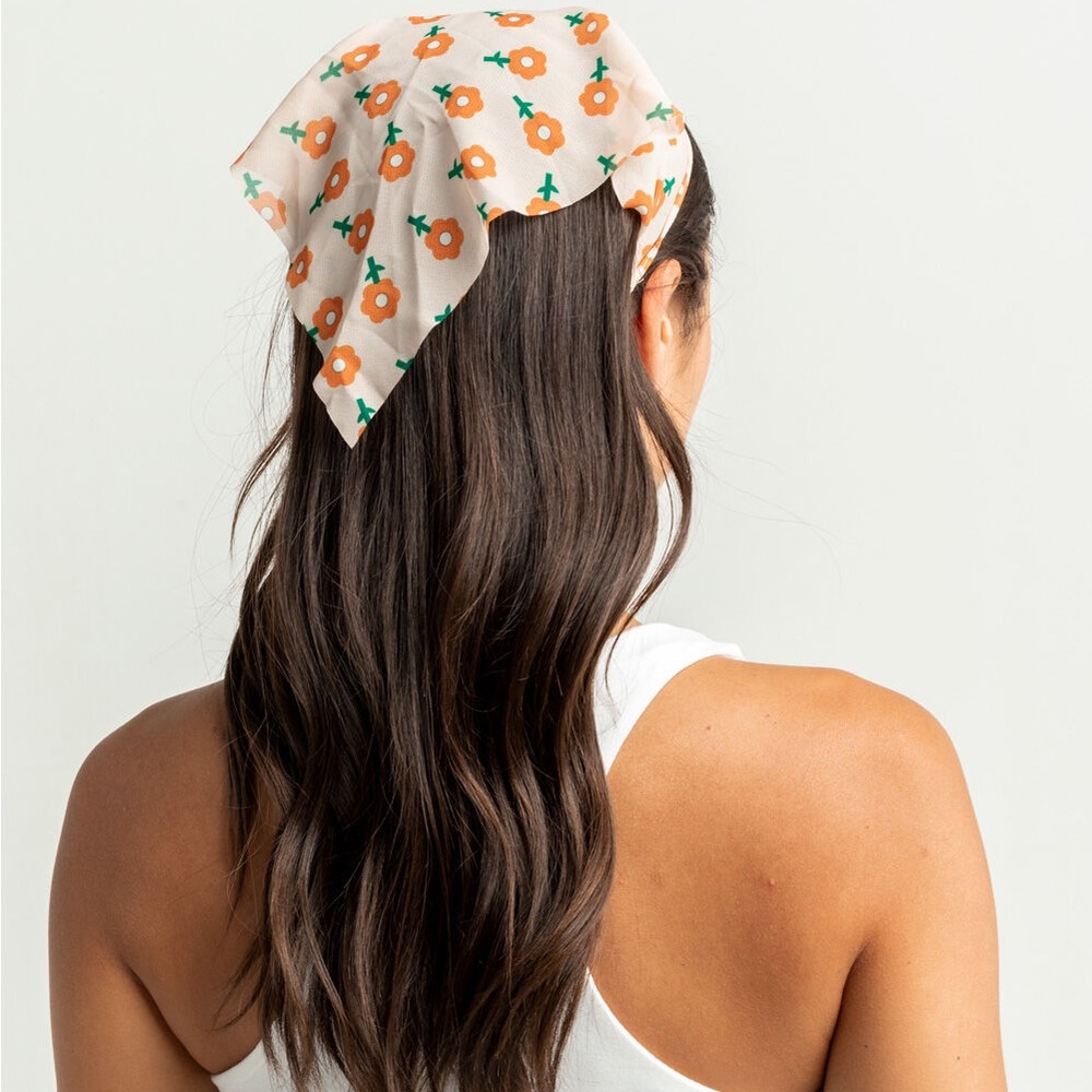 NWOT Tilly’s FULL TILT Sheer Bandana Scarf Multi Print Headscarf